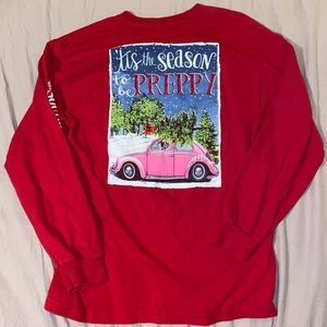 Graphic preppy holiday T-shirt